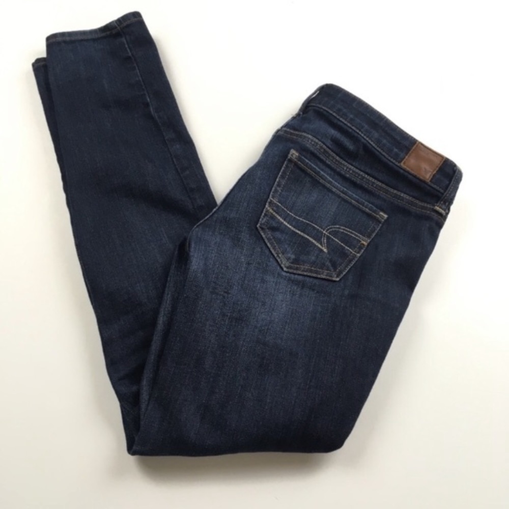 American Eagle AEO Super Skinny‎ Stretch Dark Jeans Women’s Size 4